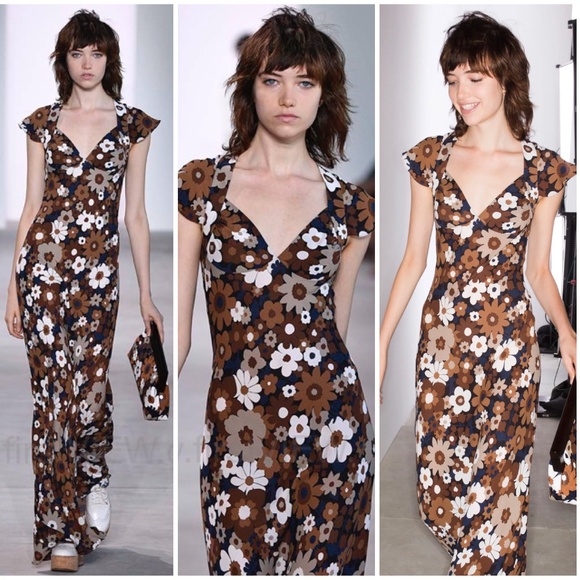RED CARPET & VOGUE Michael Kors Collection $2995 Floral Backless Runway Gown 4 - Picture 1 of 15